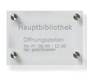Acrylschild rechteckig- graviert