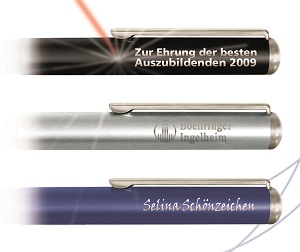 Laser engraving on the Classic pen